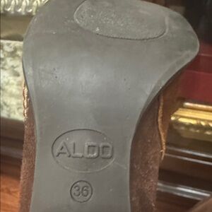 Aldo Dark Brown Suede Footwear